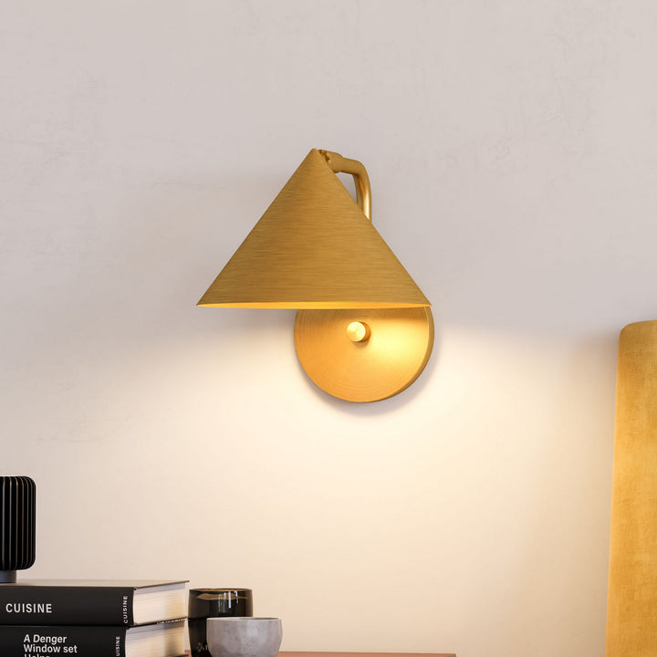 Alora Canada - WV485007BG - One Light Wall Sconce - Remy - Brushed Gold