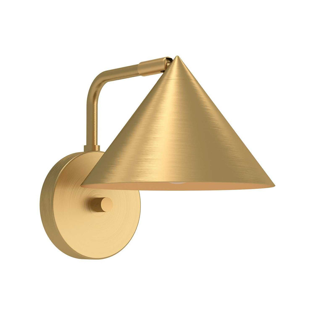 Remy One Light Wall Sconce in Brushed Gold Alora Canada