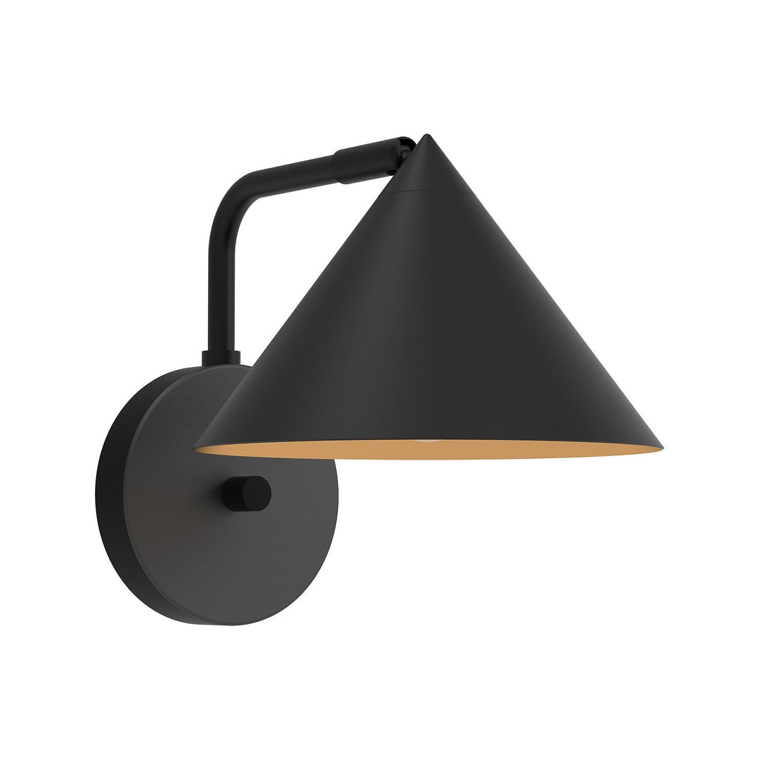 Remy One Light Wall Sconce in Matte Black Alora Canada