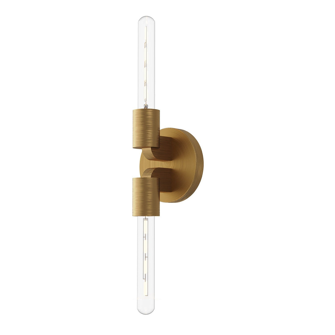 Claire Two Light Wall Sconce in Aged Gold Alora Canada