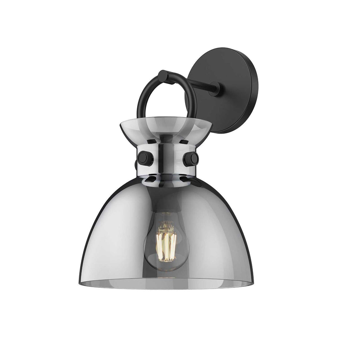 Waldo One Light Wall Sconce in Matte Black/Smoked Alora Canada