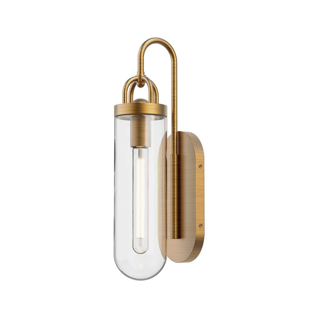 Lancaster One Light Wall Sconce in Aged Gold Alora Canada