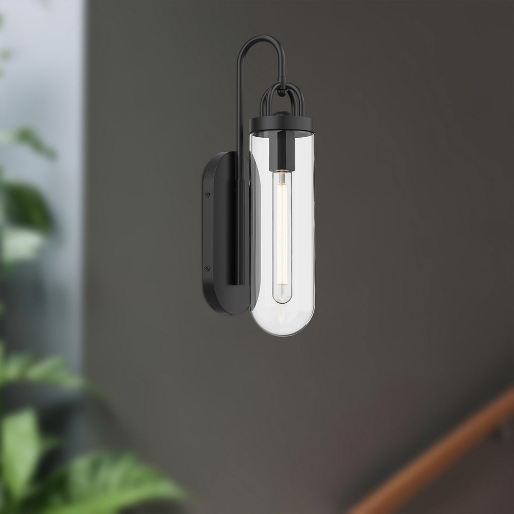 Alora Canada - WV461101MB - One Light Wall Sconce - Lancaster - Matte Black