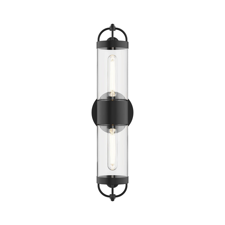 Alora Canada - WV461102MB - Two Light Wall Sconce - Lancaster - Matte Black
