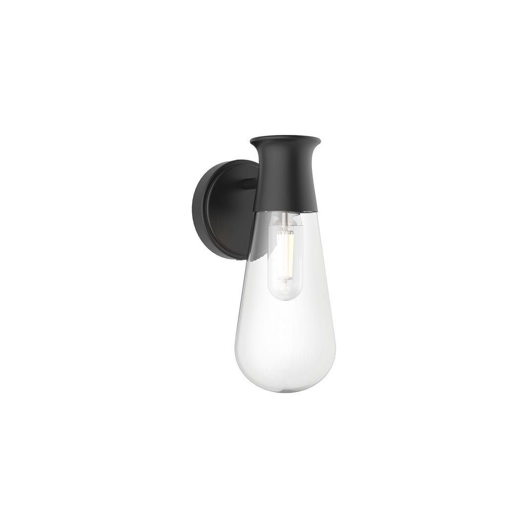 Marcel One Light Wall Sconce in Matte Black Alora Canada