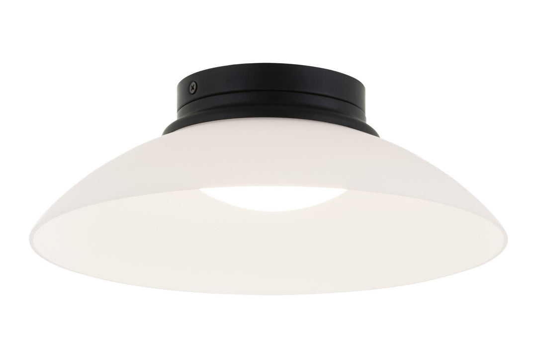 Luna LED Flush Mount in Matte Black - available from The Lighting Shoppe, trusted by Canadian homeowners