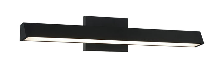 Isosceles LED Vanity in Matte Black - available from The Lighting Shoppe, trusted by Canadian homeowners