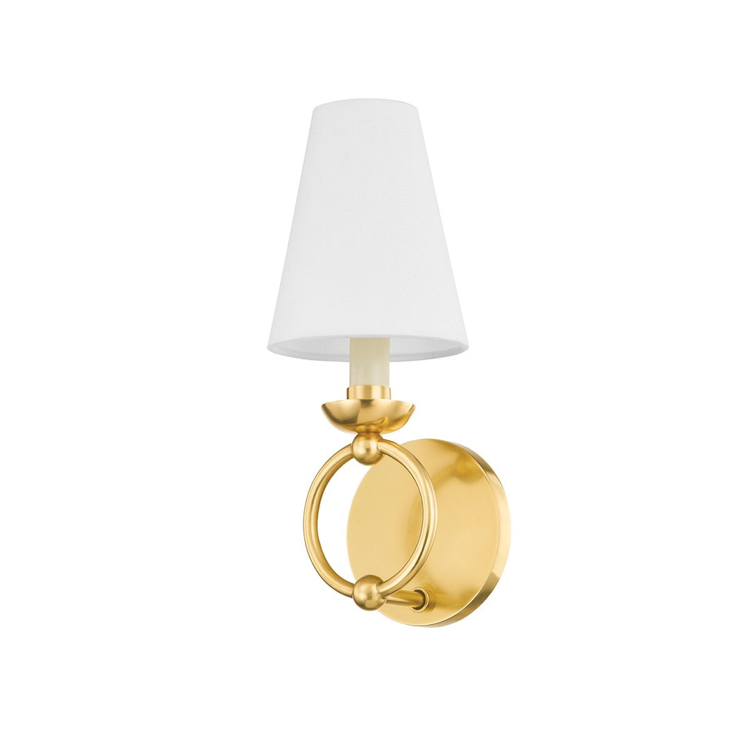Haverford One Light Wall Sconce in Aged Brass - available from The Lighting Shoppe, trusted by Canadian homeowners
