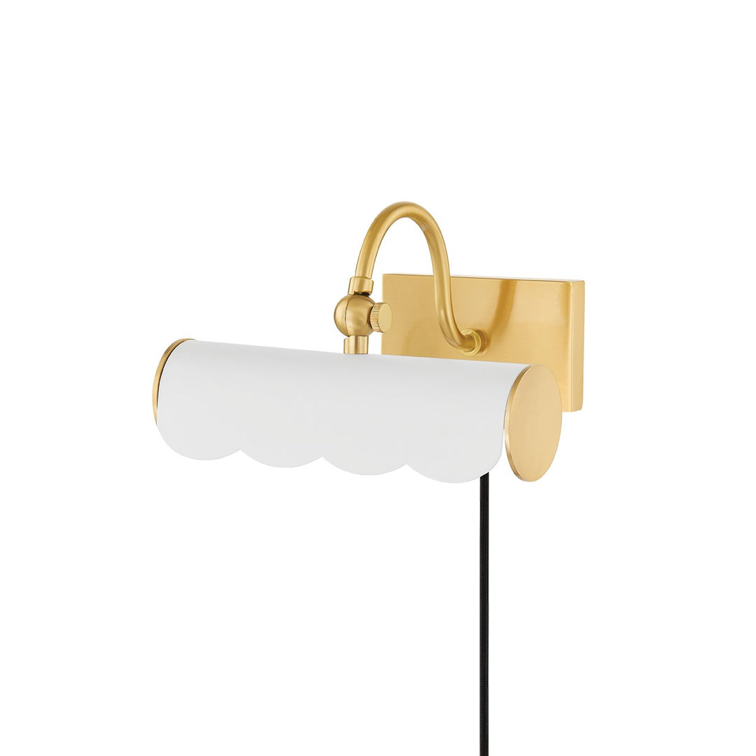 Fifi One Light Picture Light in Aged Brass - available from The Lighting Shoppe, trusted by Canadian homeowners