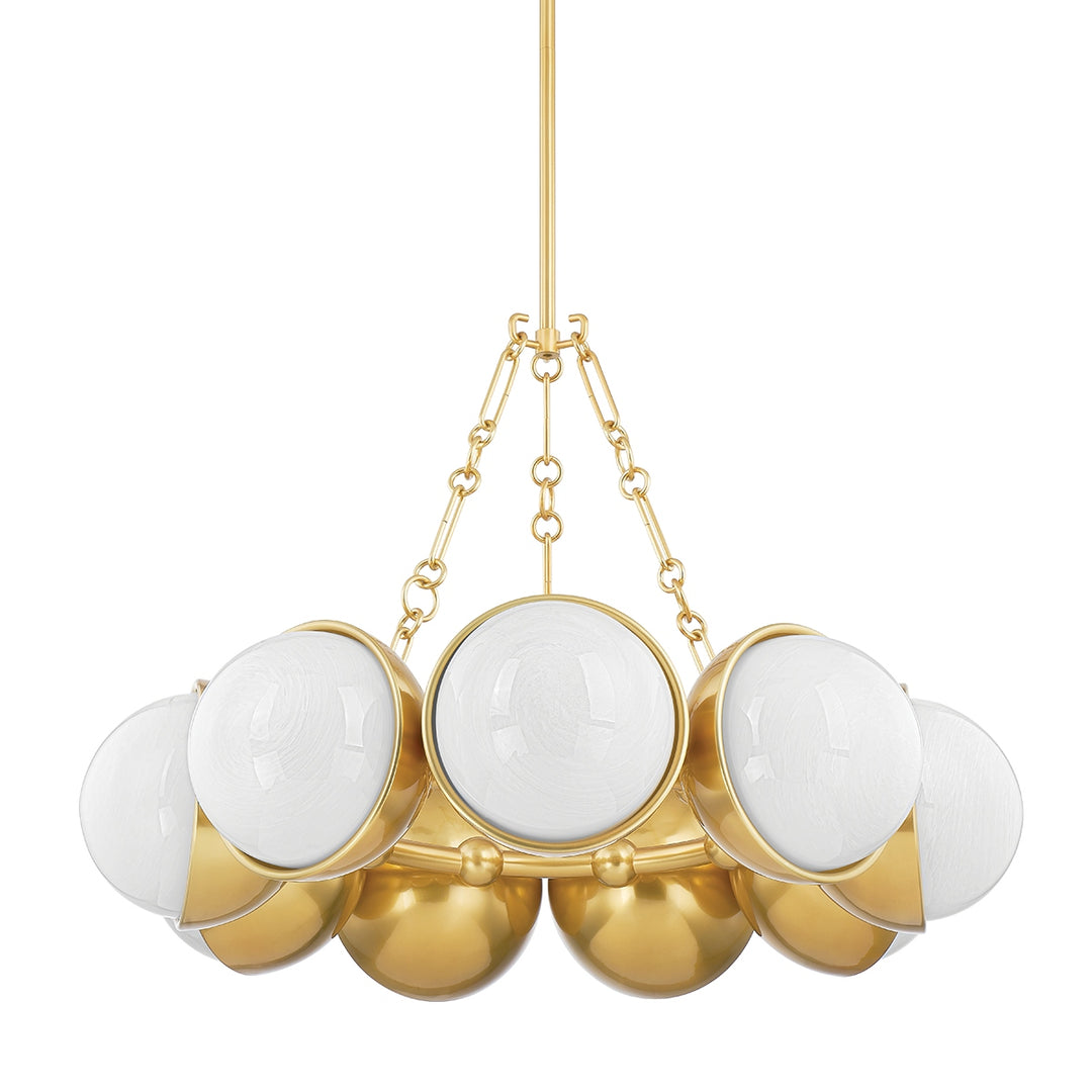 Corbett Lighting Canada - 340-34-VPB - Nine Light Chandelier - Althea - Vintage Polished Brass
