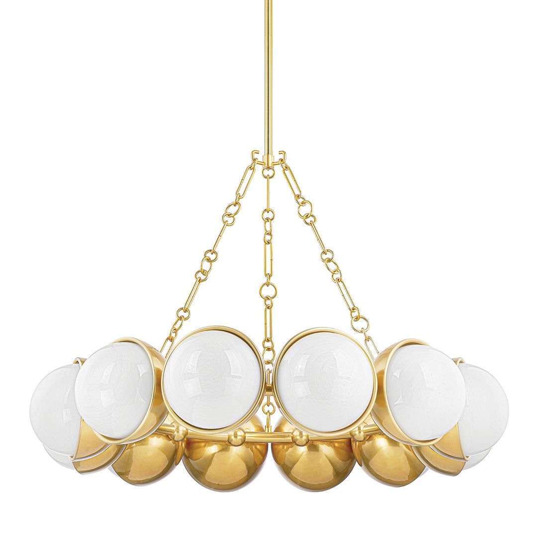Corbett Lighting Canada - 340-43-VPB - 12 Light Chandelier - Althea - Vintage Polished Brass