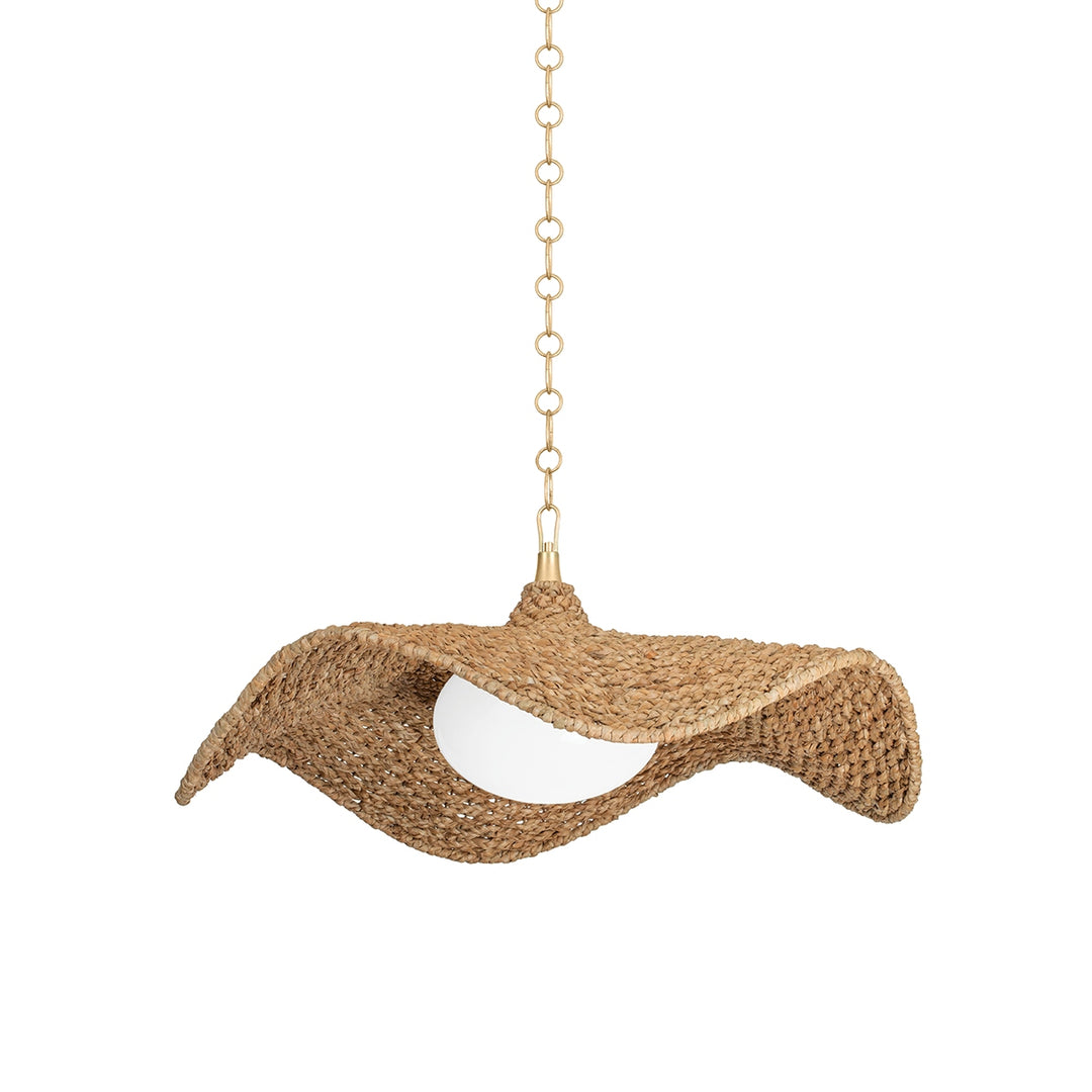 Corbett Lighting Canada - 347-44-VGL - One Light Pendant - Levene - Vintage Gold Leaf