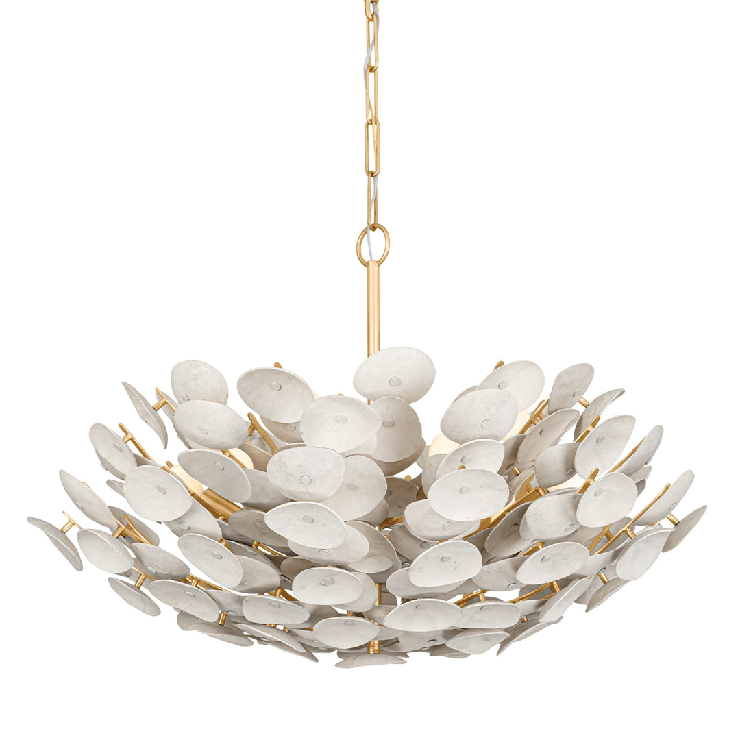 Corbett Lighting Canada - 356-32-VGL - Nine Light Chandelier - Aimi - Vintage Gold Leaf