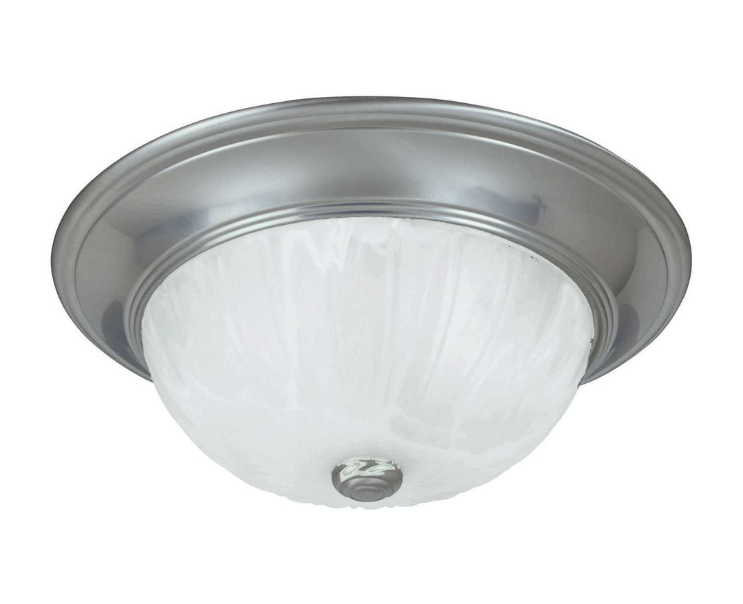 Flush Mount Two Light Flush Mount in Satin Nickel Savoy House