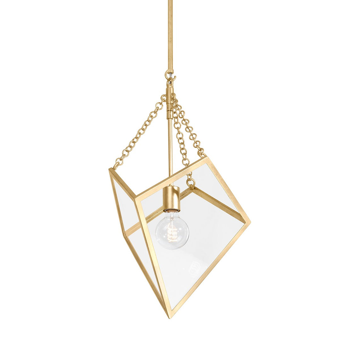 Hudson Valley Canada - 2523-VGL - One Light Lantern - Brookfield - Vintage Gold Leaf