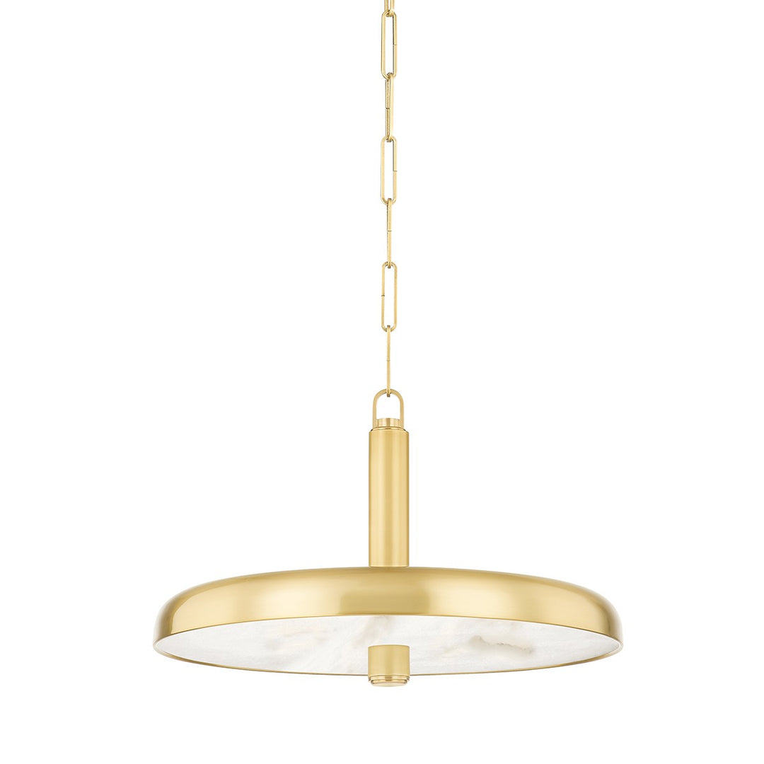 Reynolds LED Pendant in Aged Brass - available from The Lighting Shoppe, trusted by Canadian homeowners