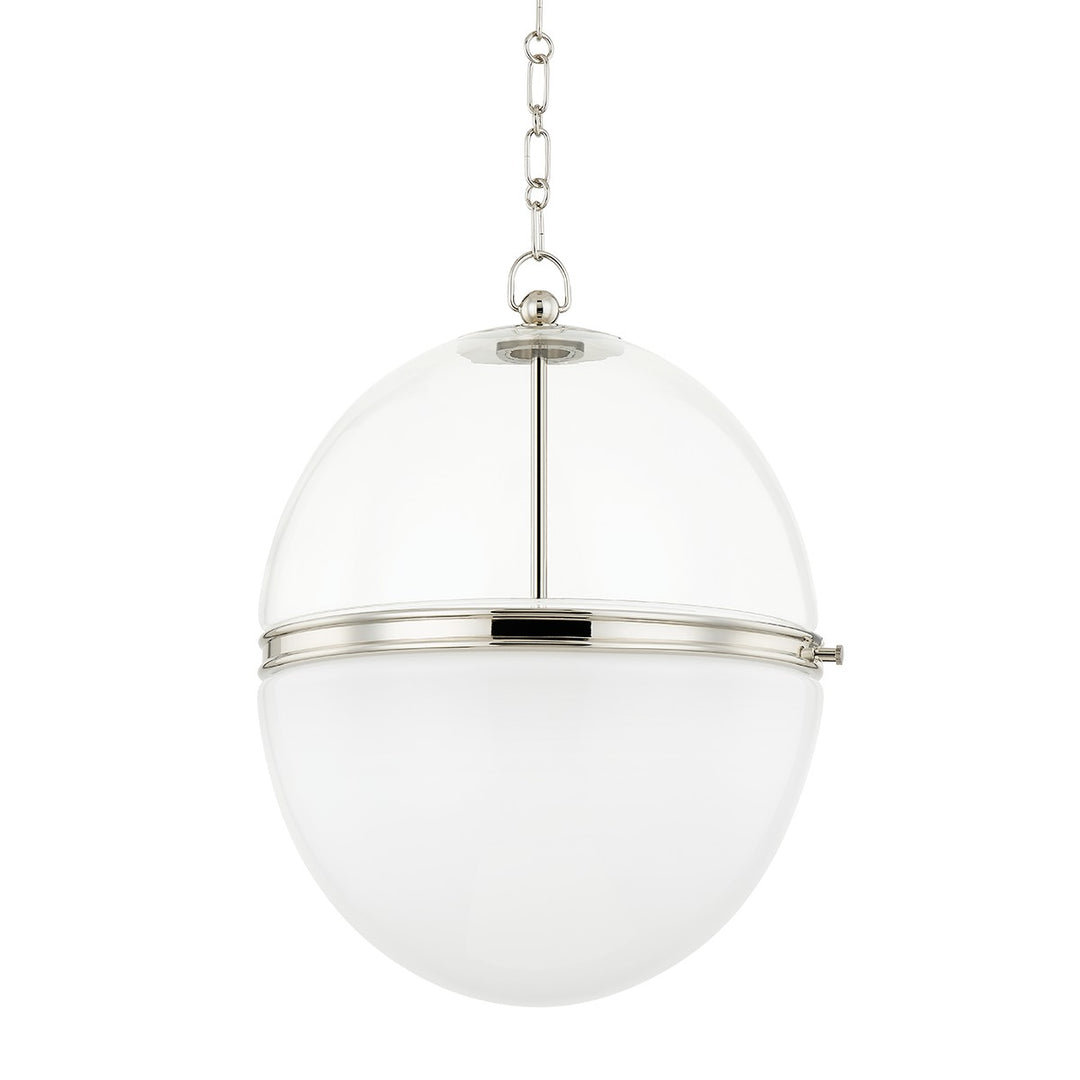 Donnell One Light Pendant in Polished Nickel - available from The Lighting Shoppe, trusted by Canadian homeowners