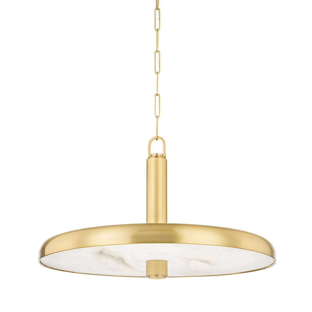 Reynolds LED Pendant in Aged Brass - available from The Lighting Shoppe, trusted by Canadian homeowners