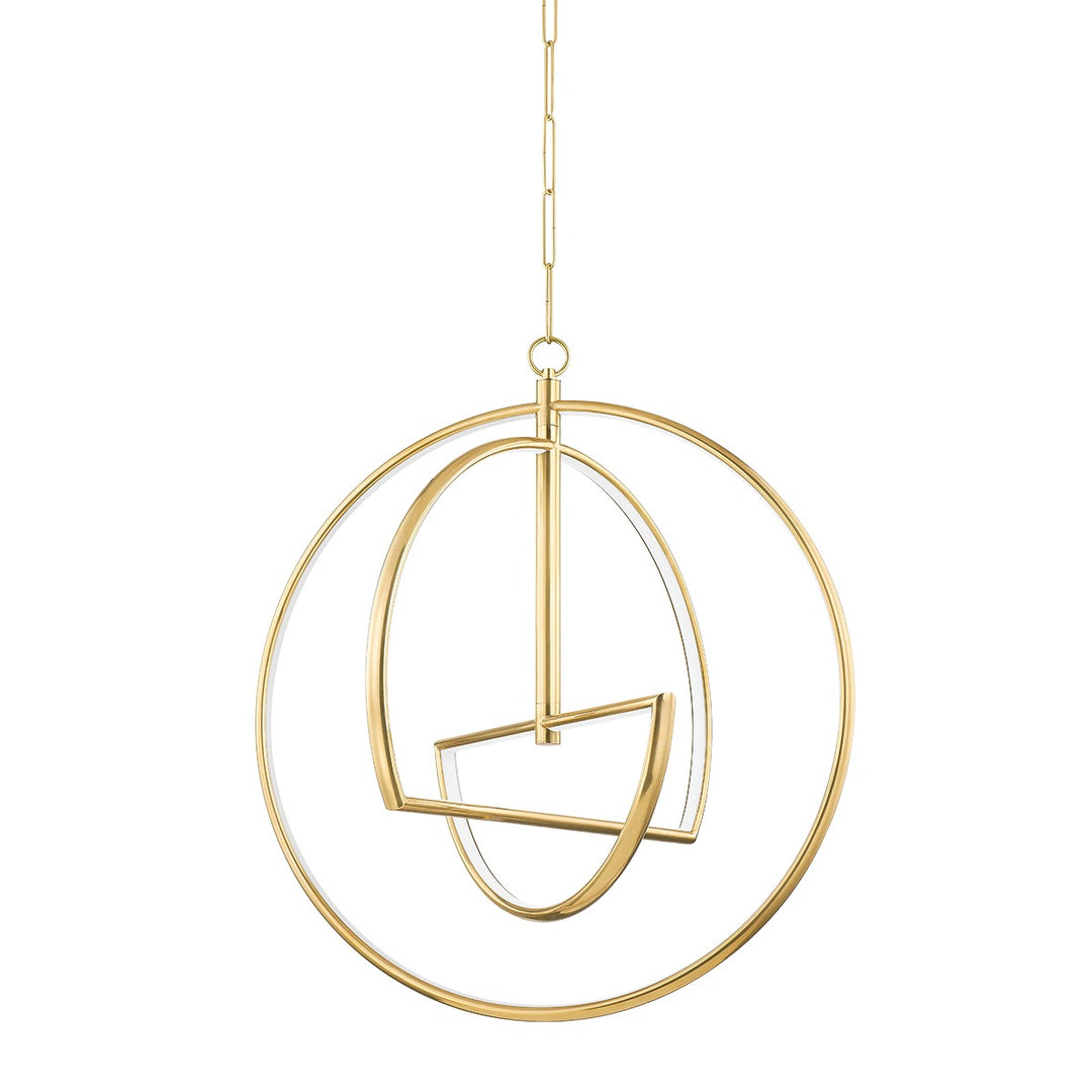 Welland LED Chandelier in Aged Brass - available from The Lighting Shoppe, trusted by Canadian homeowners