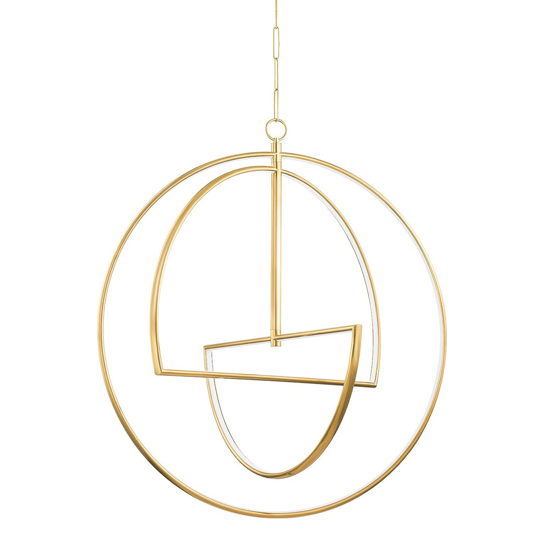 Welland LED Chandelier in Aged Brass - available from The Lighting Shoppe, trusted by Canadian homeowners