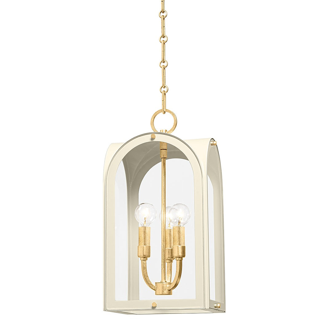 Hudson Valley Canada - 6610-VGL/SSD - Three Light Lantern - Lincroft - Vintage Gold Leaf