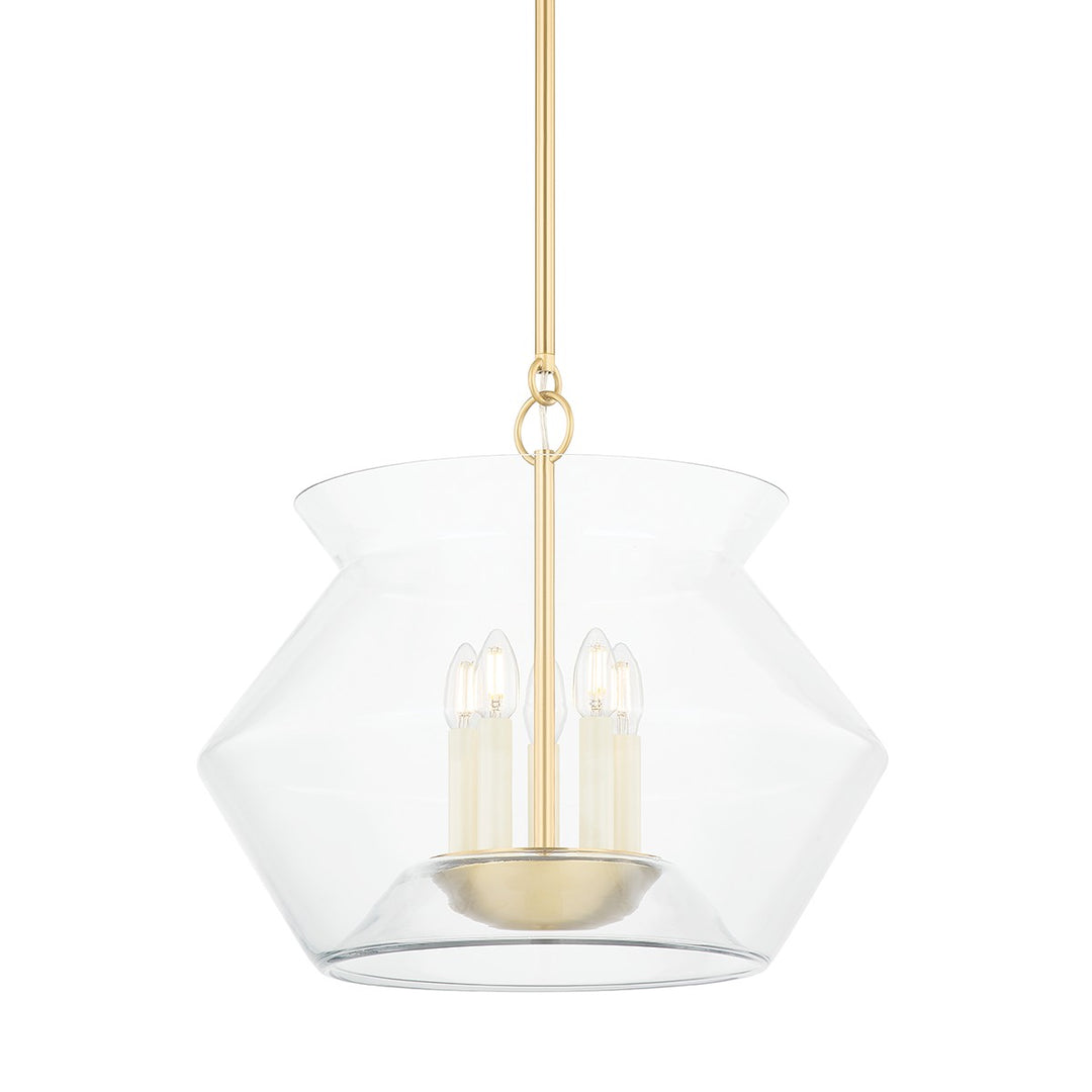 Hudson Valley Canada - 8121-AGB - Five Light Lantern - Edmonton - Aged Brass