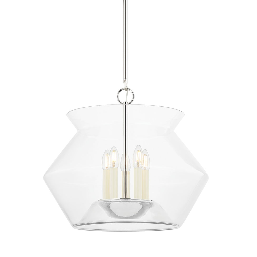 Hudson Valley Canada - 8121-PN - Five Light Lantern - Edmonton - Polished Nickel