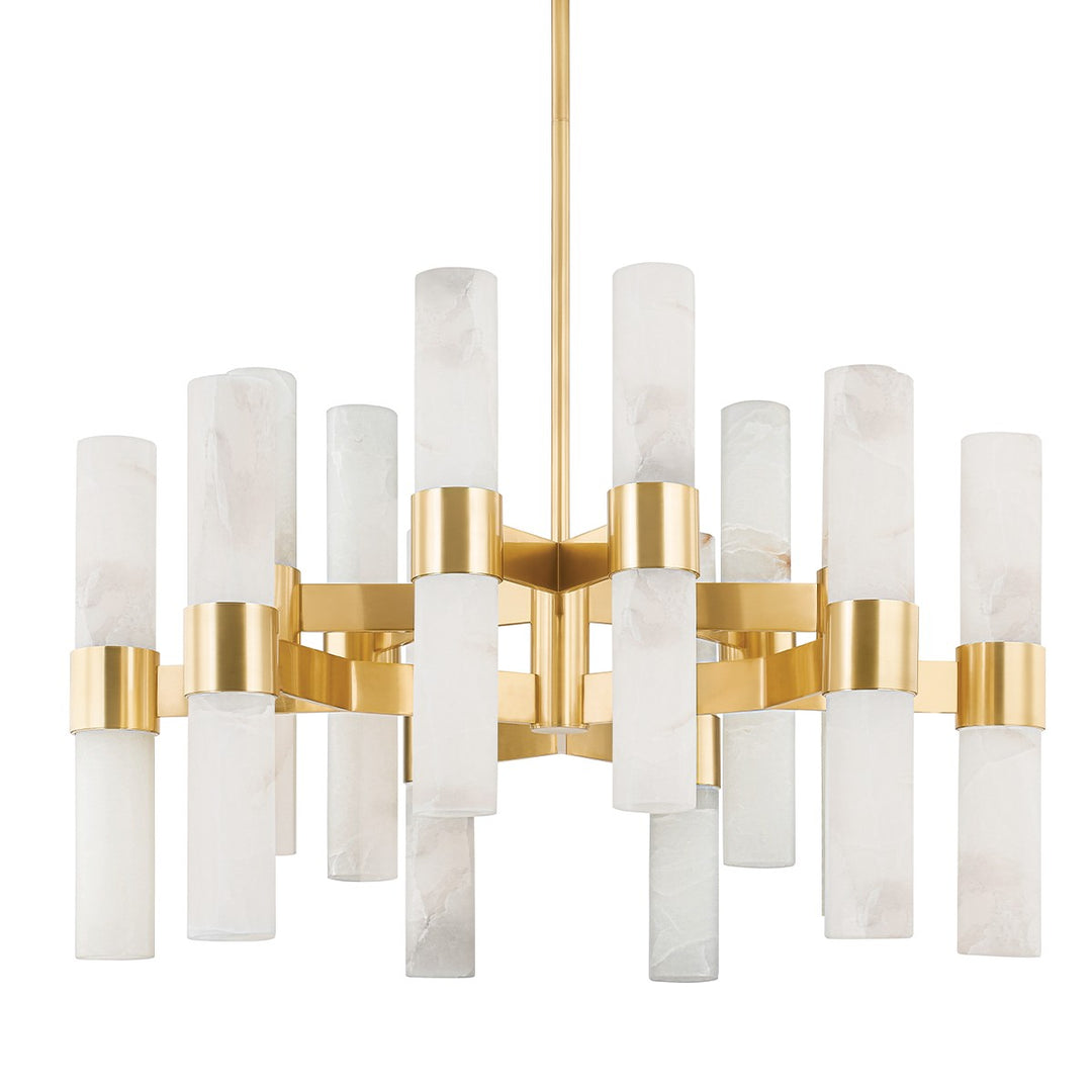 Hudson Valley Canada - 8938-AGB - 24 Light Chandelier - Stowe - Aged Brass