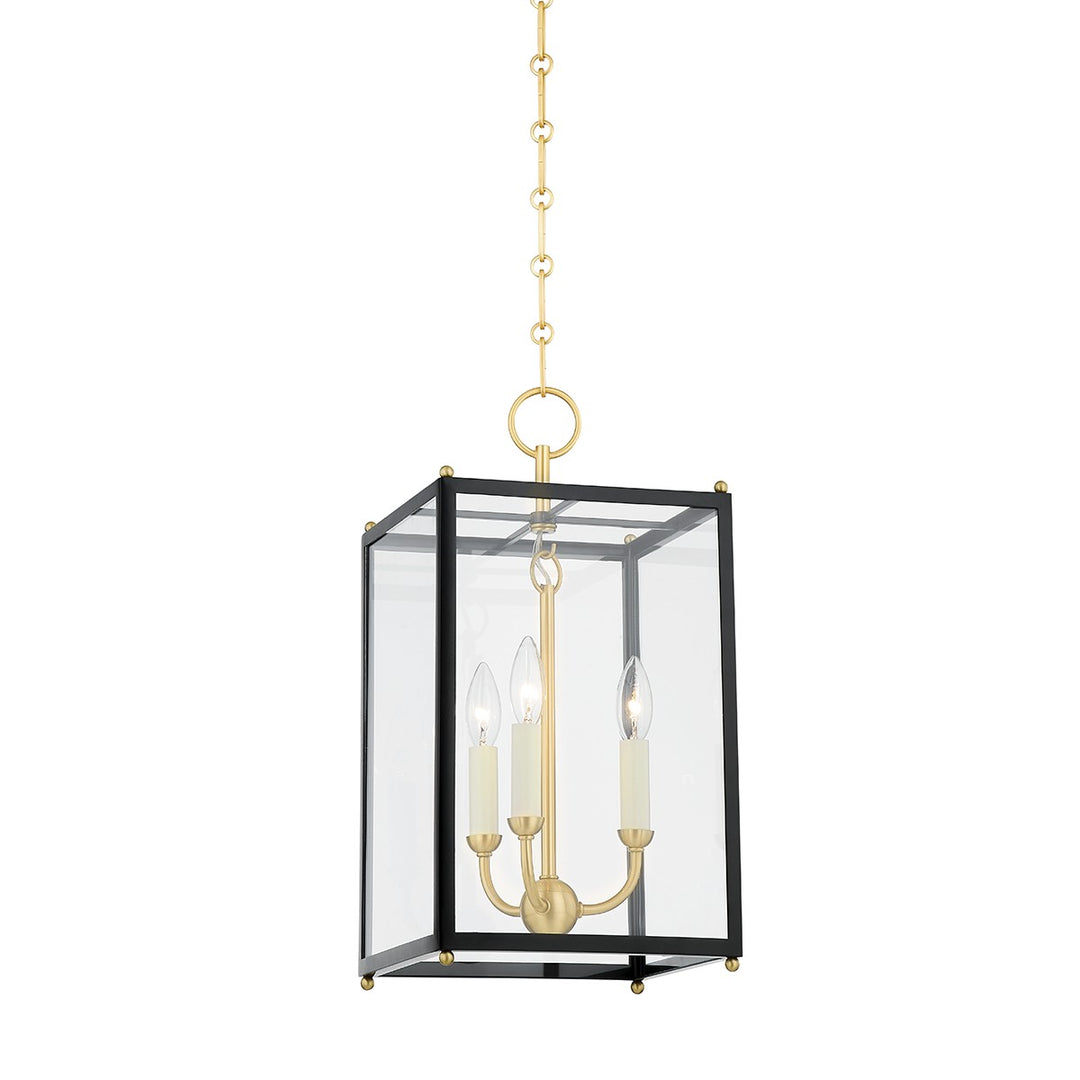 Hudson Valley Canada - MDS1200-AGB/DBL - Three Light Lantern - Chaselton - Aged Brass