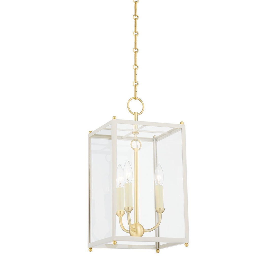 Hudson Valley Canada - MDS1200-AGB/OW - Three Light Lantern - Chaselton - Aged Brass