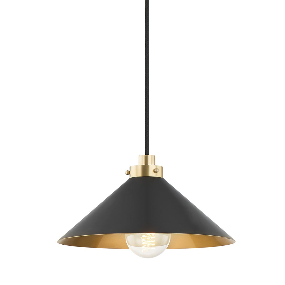 Clivedon One Light Pendant in Aged Brass/Distressed Bronze - available from The Lighting Shoppe, trusted by Canadian homeowners