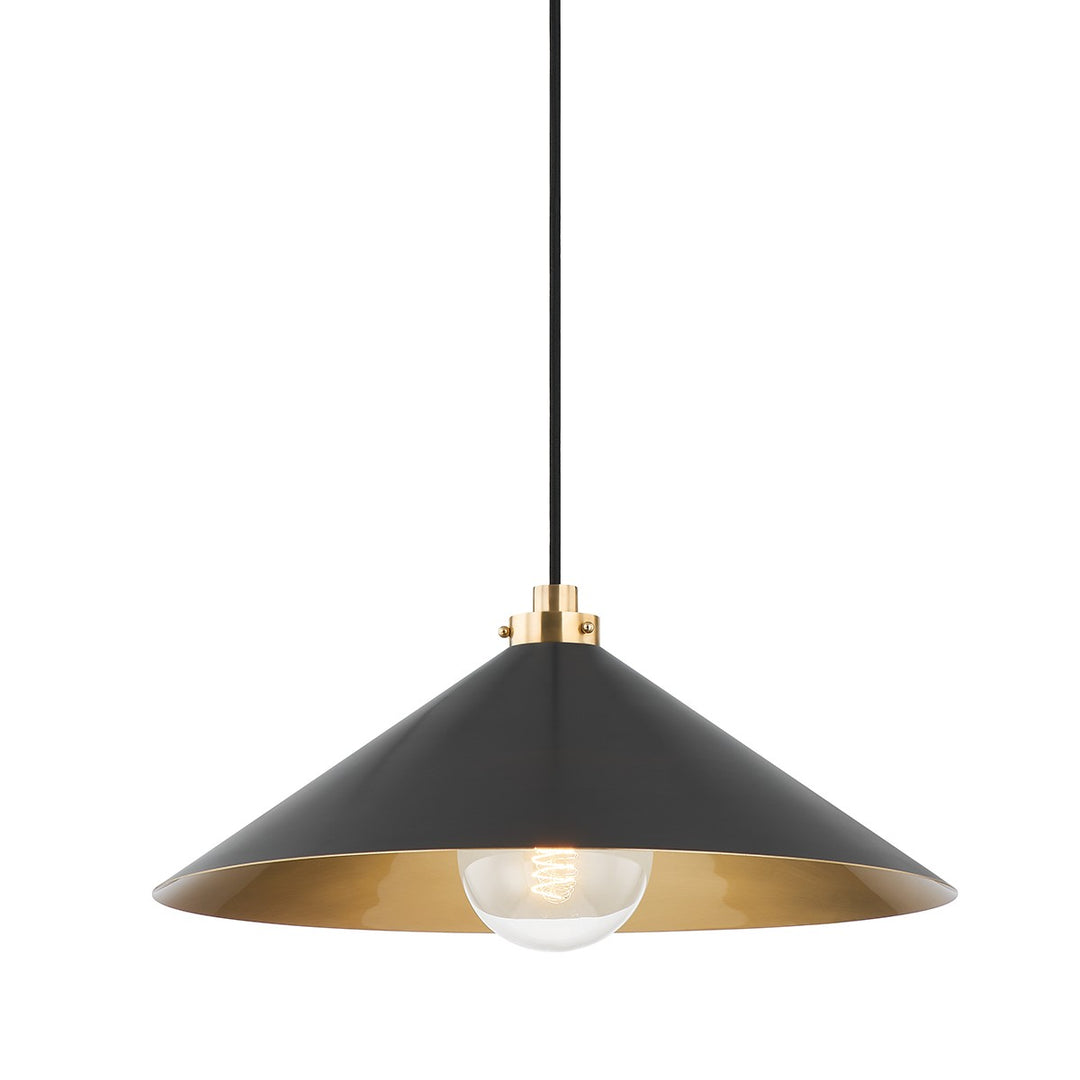 Clivedon One Light Pendant in Aged Brass/Distressed Bronze - available from The Lighting Shoppe, trusted by Canadian homeowners