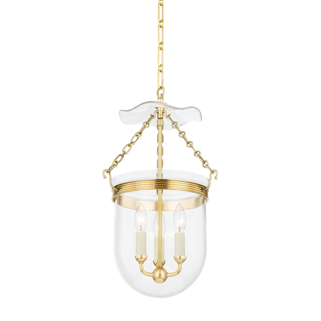 Hudson Valley Canada - MDS1601-AGB - Three Light Lantern - Rousham - Aged Brass