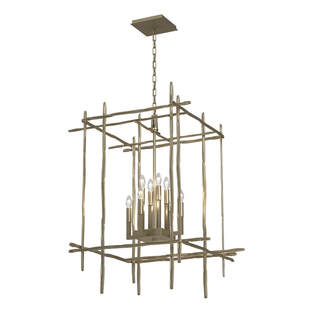 Hubbardton Forge Canada - 101317-SKT-84 - Eight Light Chandelier - Tura - Soft Gold