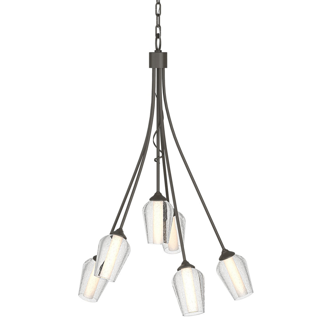 Hubbardton Forge Canada - 103043-SKT-07-ZS0354 - Six Light Chandelier - Flora - Dark Smoke