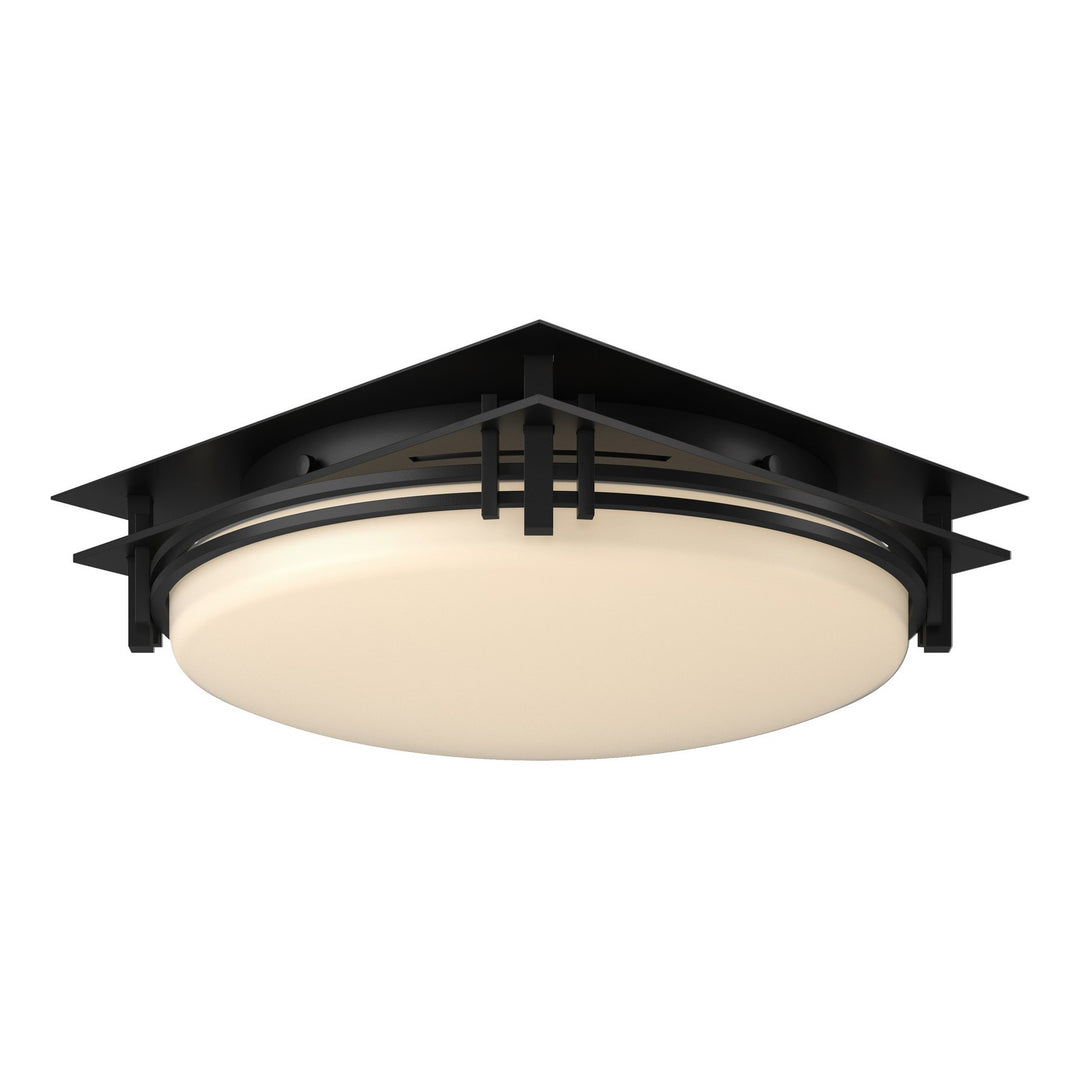 Hubbardton Forge Canada - 124394-SKT-10-GG0097 - Two Light Semi-Flush Mount - Banded - Black