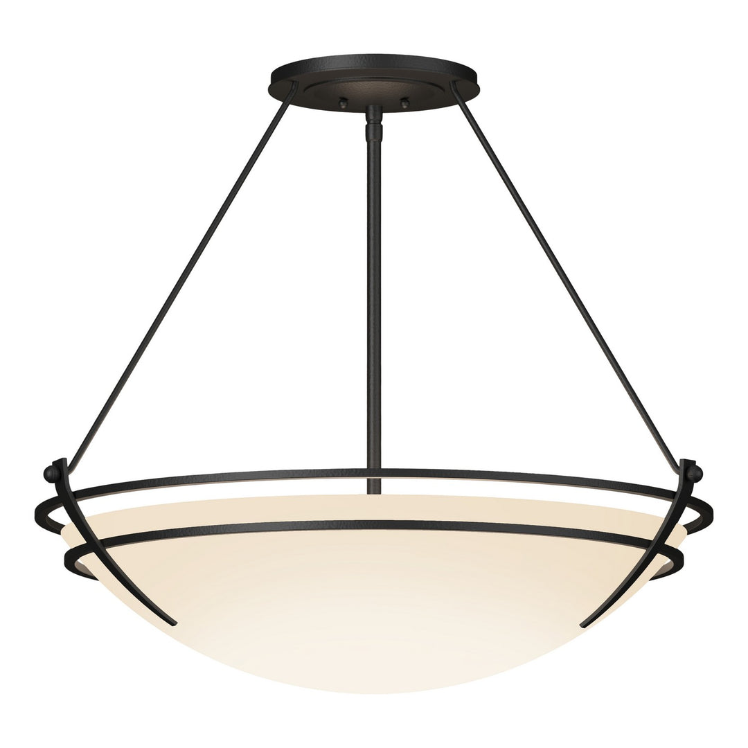Hubbardton Forge Canada - 124442-SKT-10-GG0054 - Three Light Semi-Flush Mount - Tryne - Black