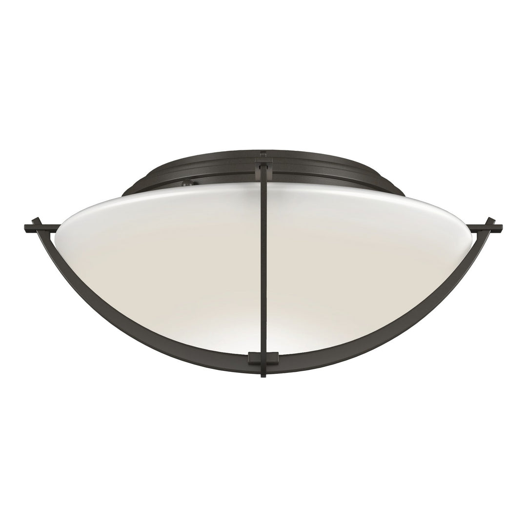 Hubbardton Forge Canada - 124550-SKT-07-GG0098 - Two Light Semi-Flush Mount - Compass - Dark Smoke