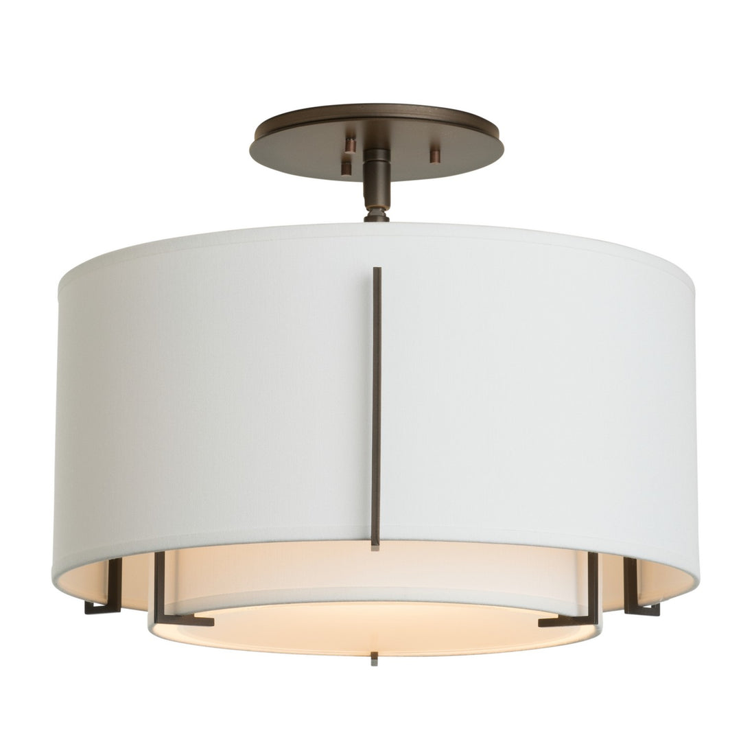 Exos One Light Semi-Flush Mount in Dark Smoke - available from The Lighting Shoppe, trusted by Canadian homeowners