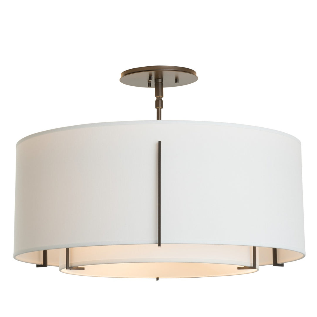 Exos Three Light Semi-Flush Mount in Dark Smoke - available from The Lighting Shoppe, trusted by Canadian homeowners