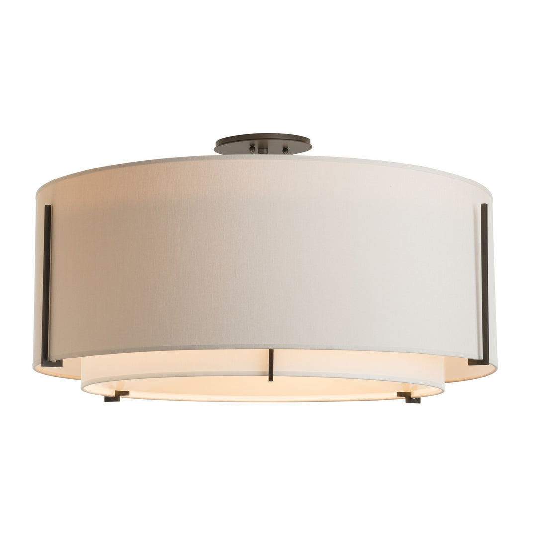 Exos Three Light Semi-Flush Mount in Dark Smoke - available from The Lighting Shoppe, trusted by Canadian homeowners