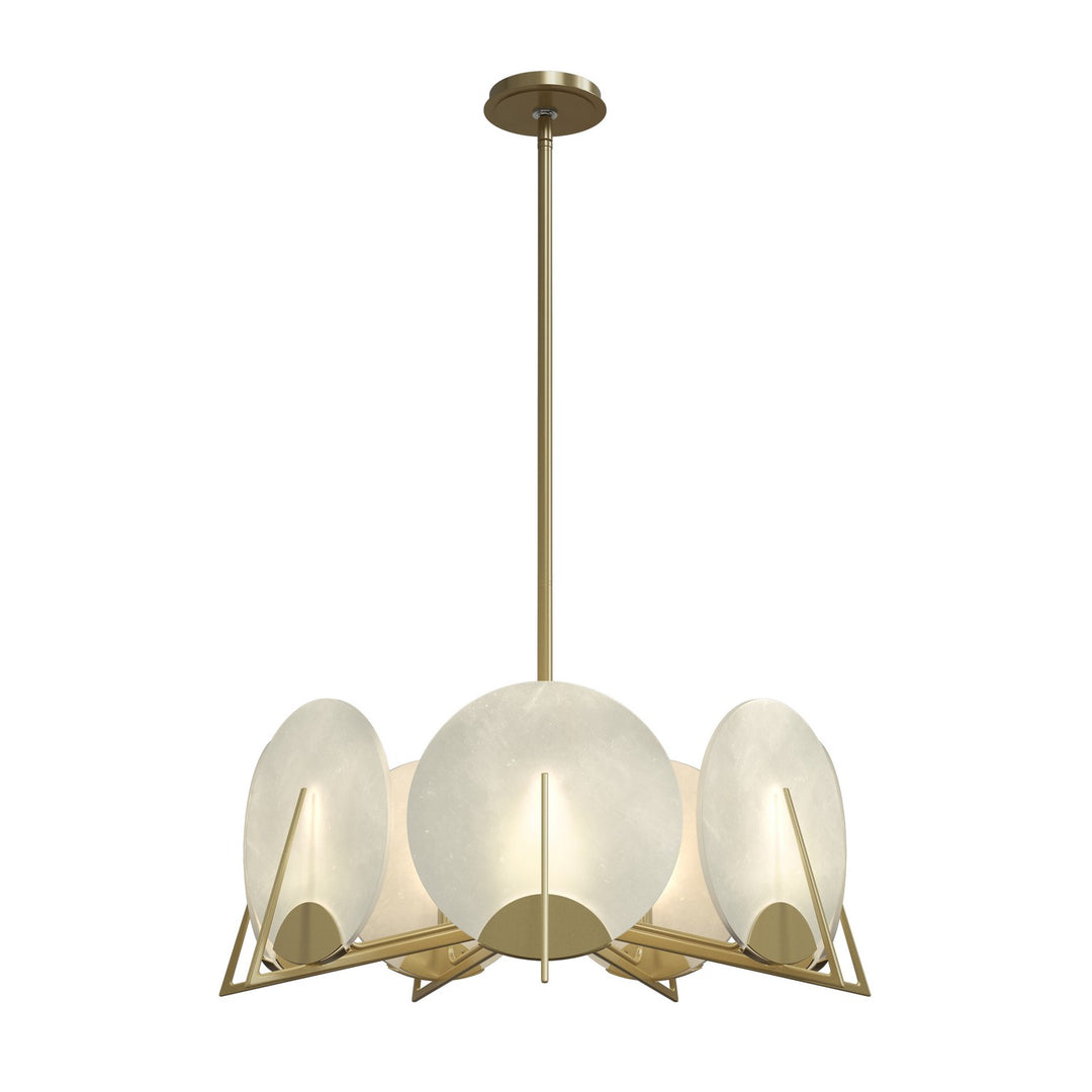 Hubbardton Forge Canada - 131059-SKT-MULT-86-AR - Seven Light Pendant - Callisto - Modern Brass