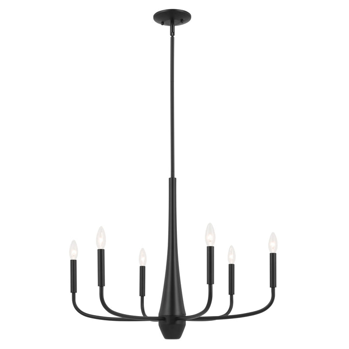 Kichler Canada - 52525BK - Six Light Chandelier - Deela - Black
