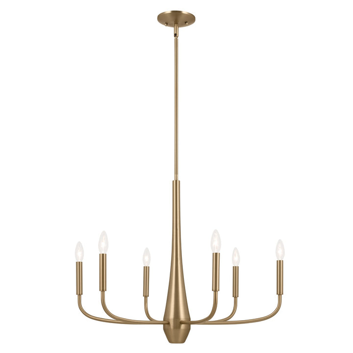 Kichler Canada - 52525CPZ - Six Light Chandelier - Deela - Champagne Bronze