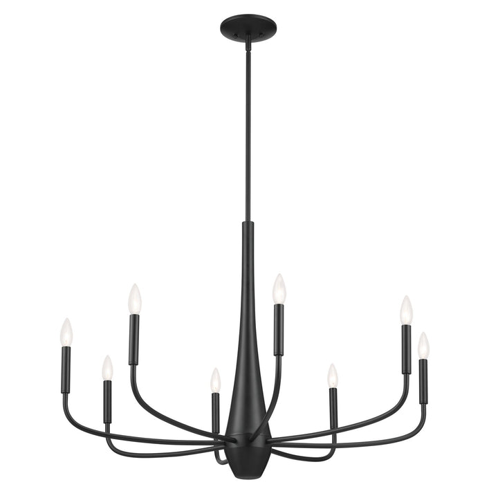 Kichler Canada - 52526BK - Eight Light Chandelier - Deela - Black