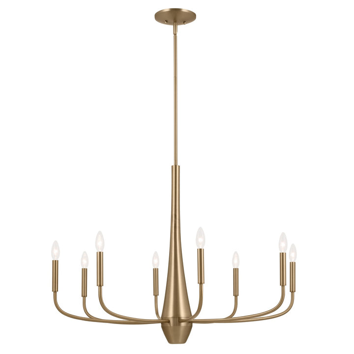 Kichler Canada - 52526CPZ - Eight Light Chandelier - Deela - Champagne Bronze