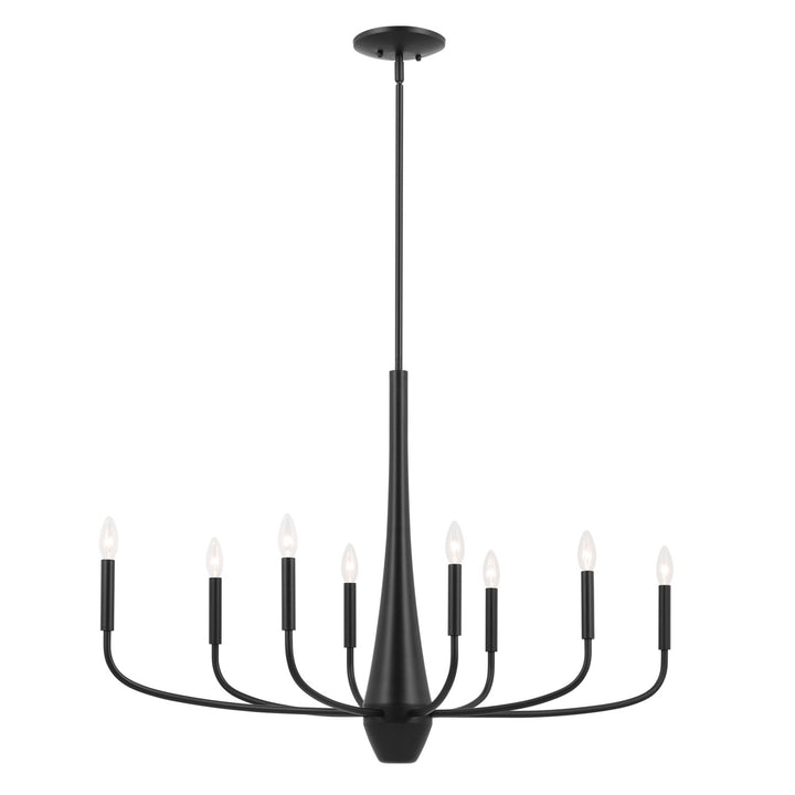 Kichler Canada - 52528BK - Eight Light Chandelier - Deela - Black