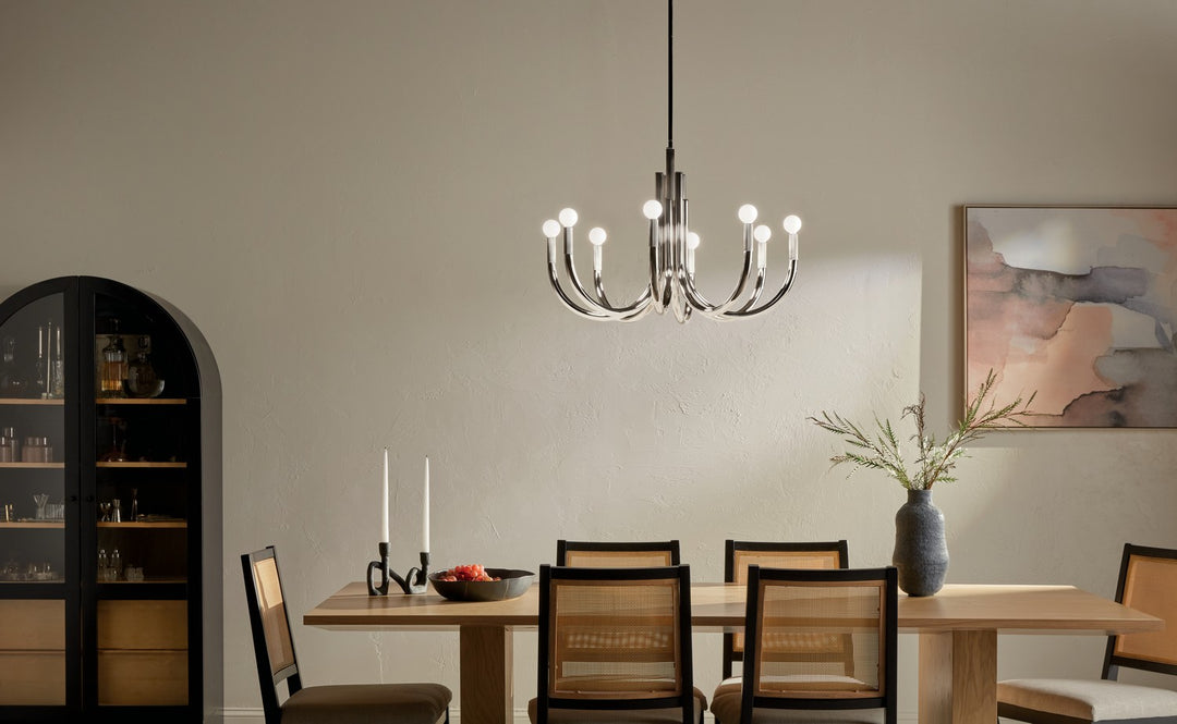 Kichler Canada - 52550PN - Eight Light Chandelier - Odensa - Polished Nickel