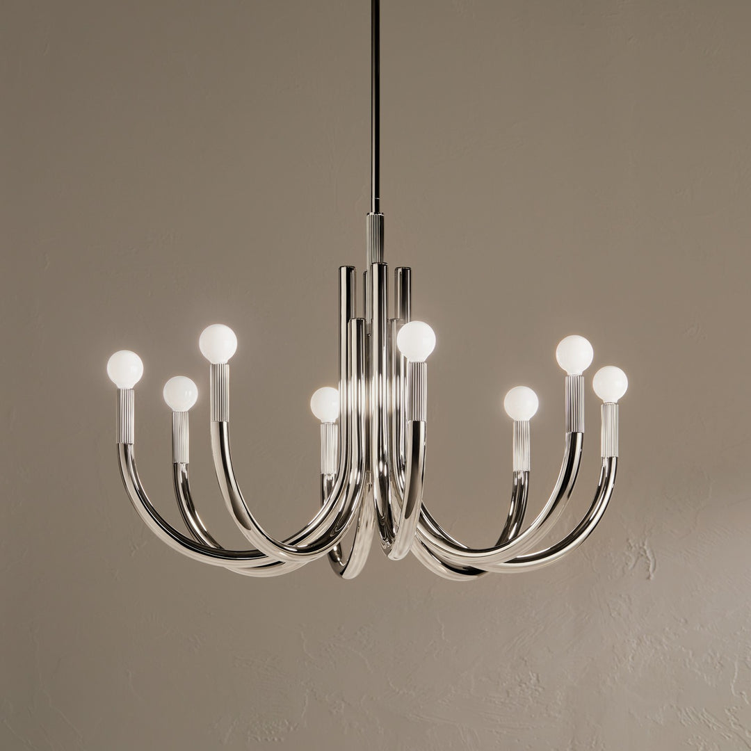 Kichler Canada - 52550PN - Eight Light Chandelier - Odensa - Polished Nickel