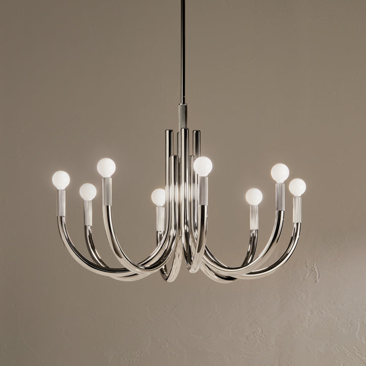 Kichler Canada - 52550PN - Eight Light Chandelier - Odensa - Polished Nickel